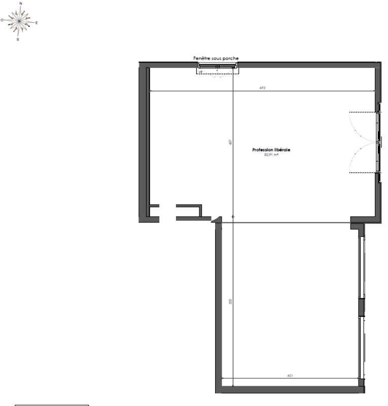 Vente locaux commerciaux 52 m² non divisibles
