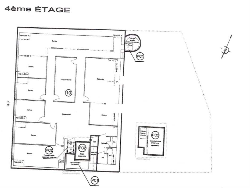 Location bureaux 297 m² non divisibles