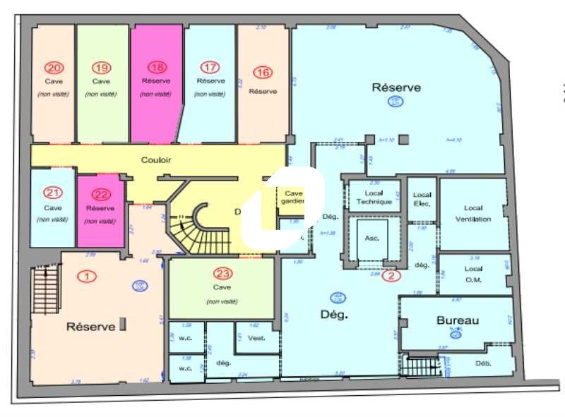 Location bureaux 633 m² divisibles à partir de 122 m²