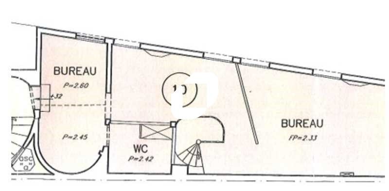 Location bureaux 94 m² non divisibles