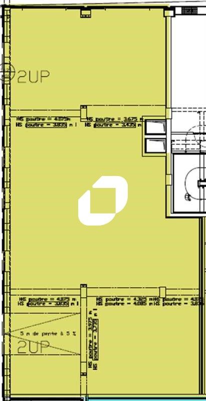 Location locaux commerciaux 299 m² non divisibles