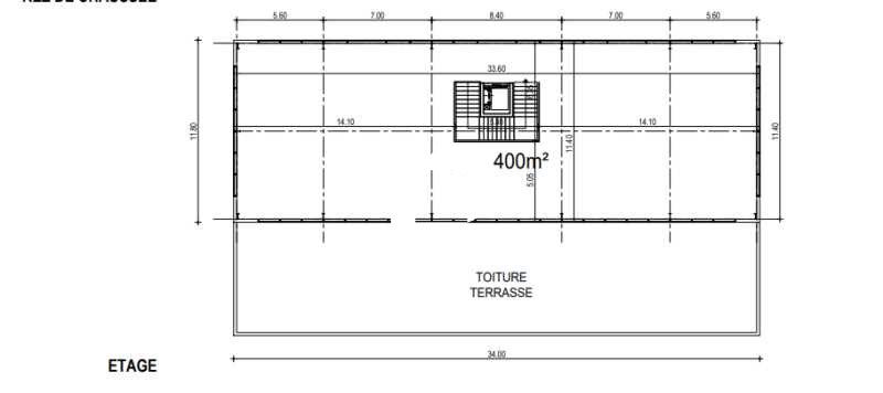 Location bureaux 154 m² non divisibles
