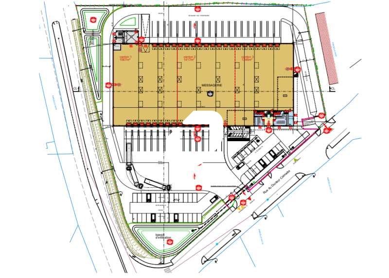 Location entrepots 5114 m² non divisibles
