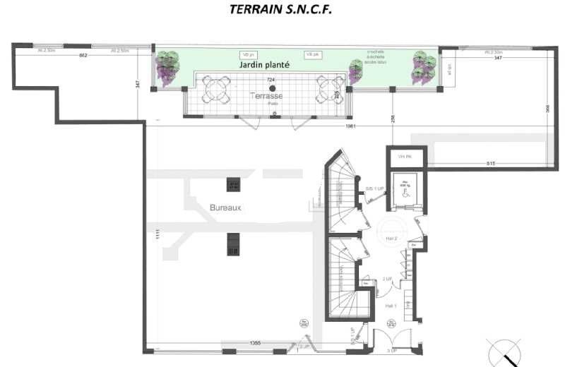 Location locaux commerciaux 189 m² non divisibles