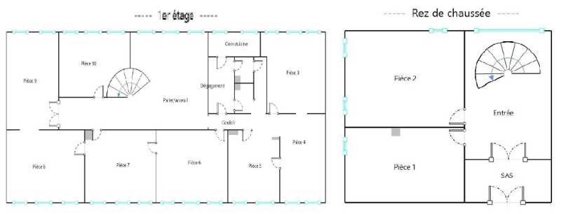 Location bureaux 360 m² non divisibles