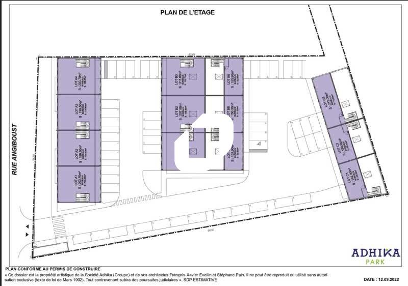 Location bureaux 55 m² non divisibles