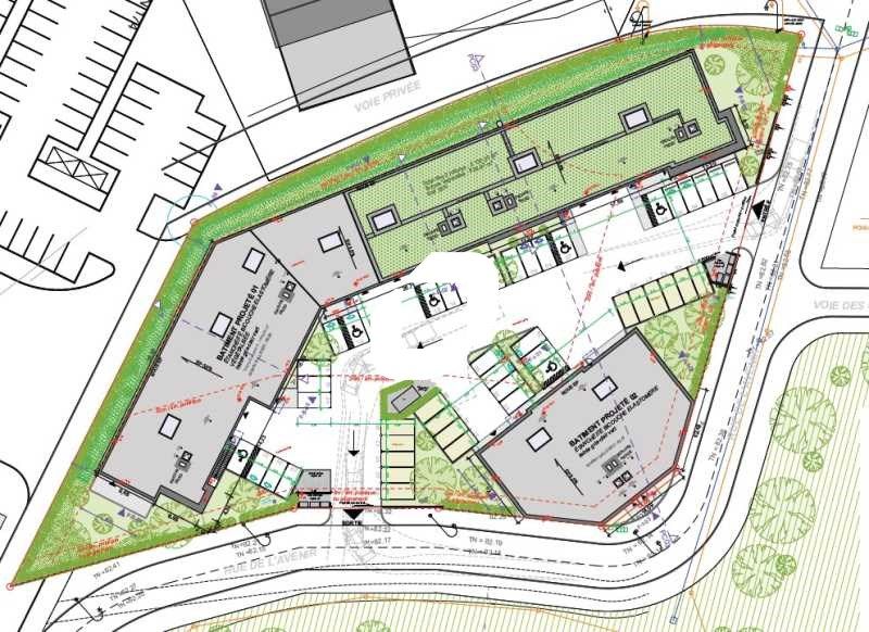 Location entrepots 837 m² divisibles à partir de 412 m²