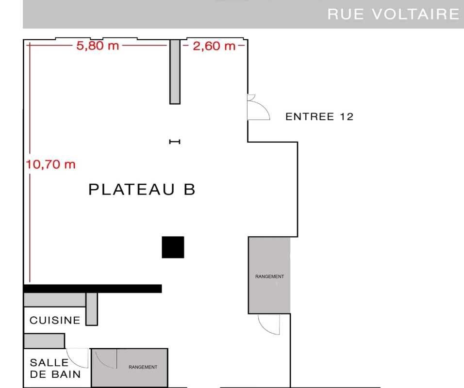 Location entrepots 177 m² non divisibles