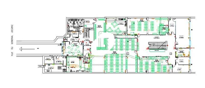 Vente bureaux 1082 m² non divisibles
