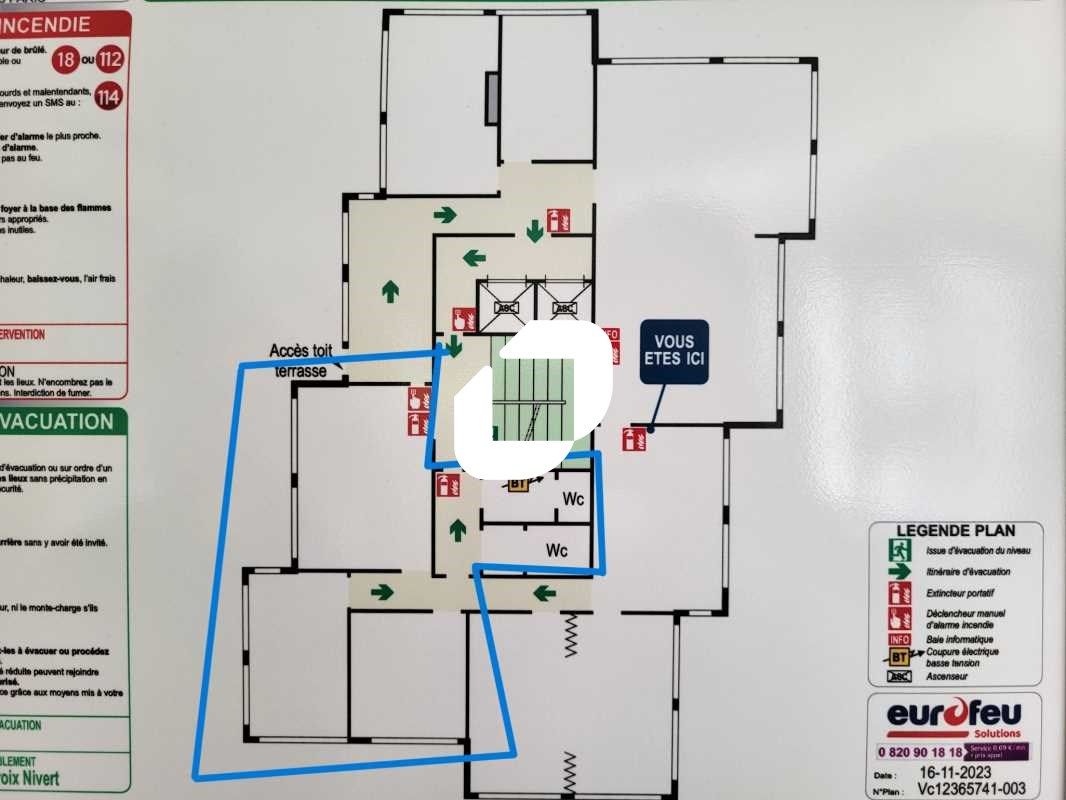 Location bureaux 40 m² non divisibles