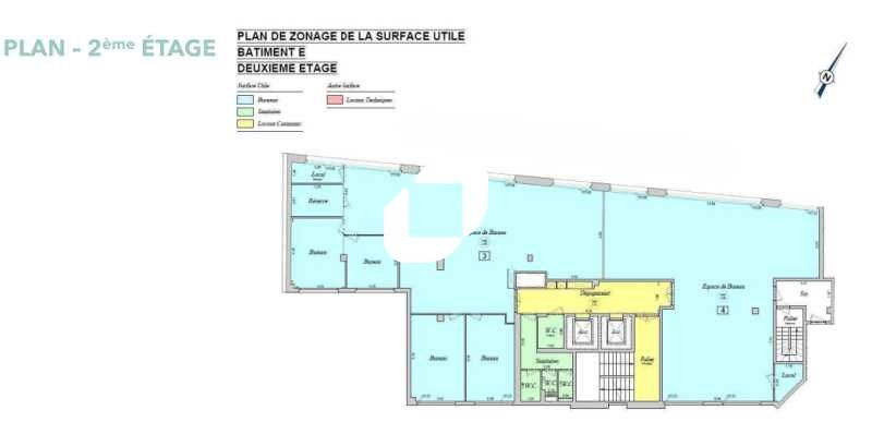 Location bureaux 291 m² divisibles à partir de 143 m²
