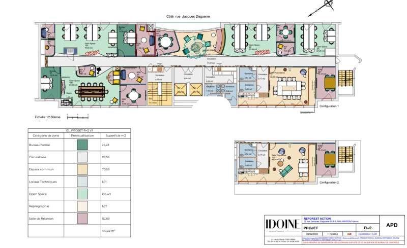 Location bureaux 442 m² non divisibles