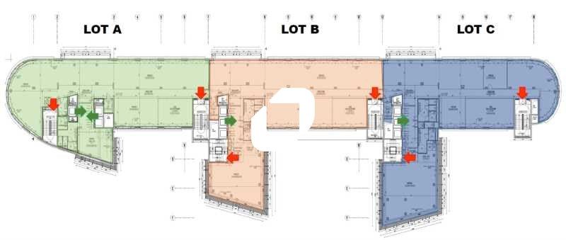 Location bureaux 681 m² non divisibles