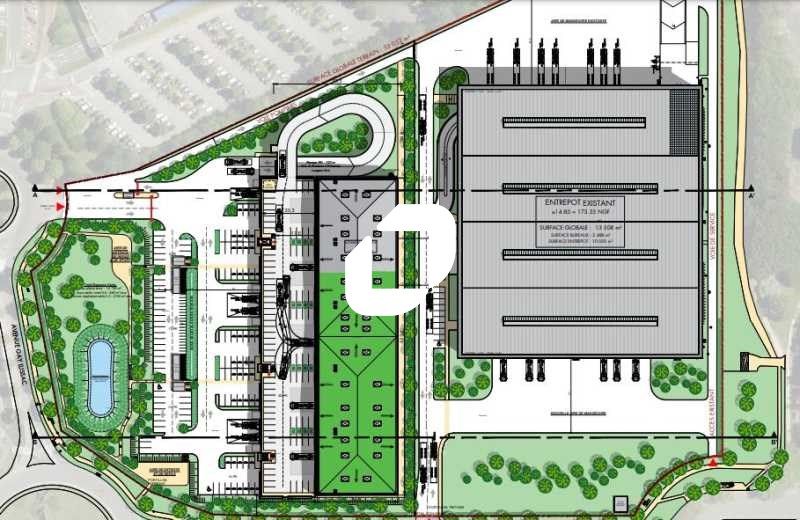 Location entrepots 4327 m² divisibles à partir de 542 m²