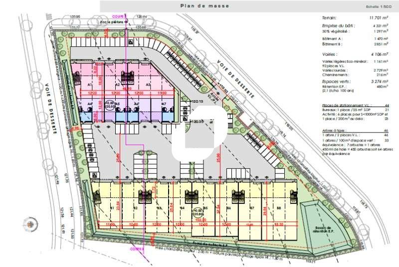Location entrepots 4231 m² divisibles à partir de 394 m²