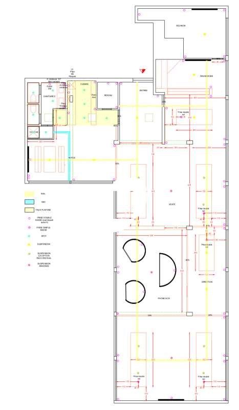 Location bureaux 278 m² non divisibles