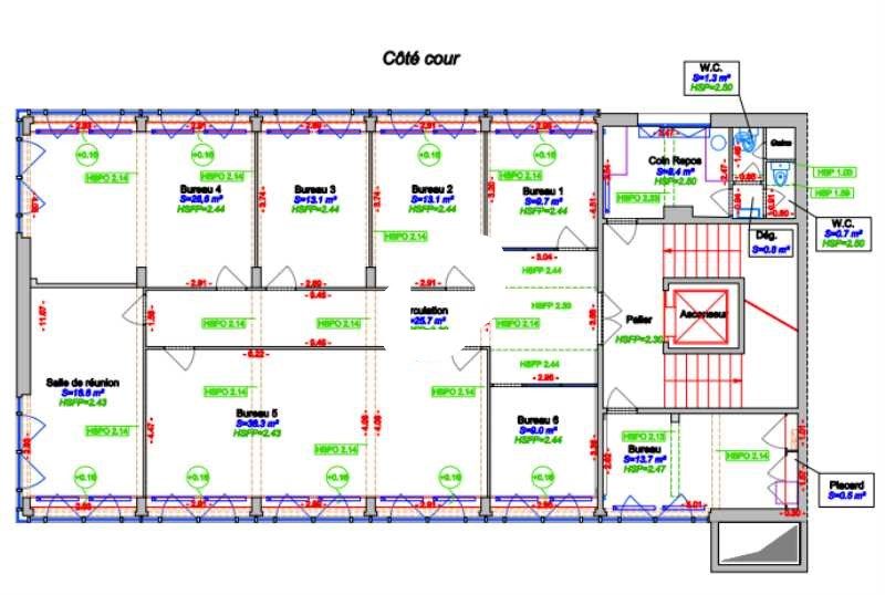 Location bureaux 760 m² divisibles à partir de 190 m²