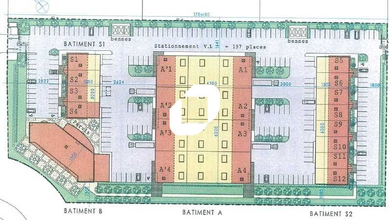 Location entrepots 187 m² non divisibles