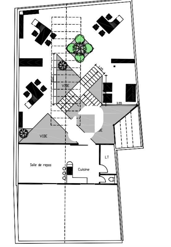 Location bureaux 394 m² non divisibles