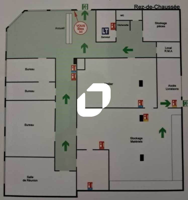 Location entrepots 457 m² non divisibles