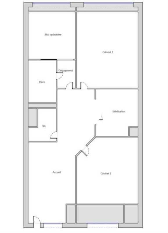 Location locaux commerciaux 60 m² non divisibles