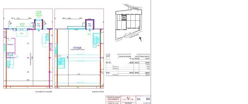 Location entrepots 607 m² non divisibles