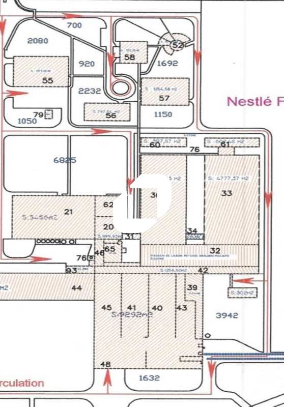 Location entrepots 22681 m² non divisibles