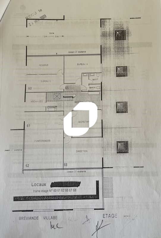 Location bureaux 150 m² non divisibles