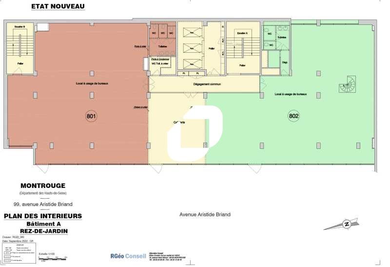 Vente bureaux 2200 m² divisibles à partir de 85 m²