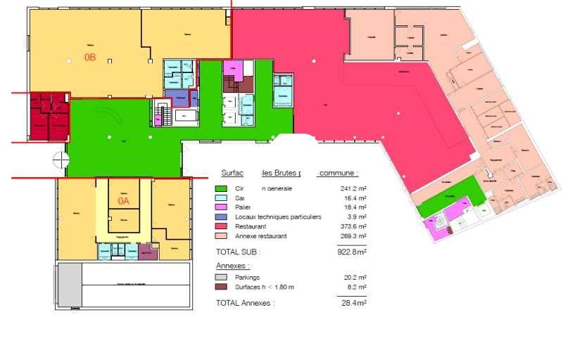 Location bureaux 972 m² divisibles à partir de 168 m²