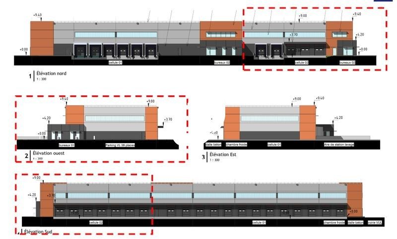 Location entrepots 786 m² non divisibles