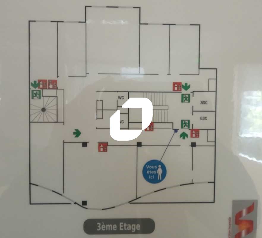 Location bureaux 267 m² non divisibles