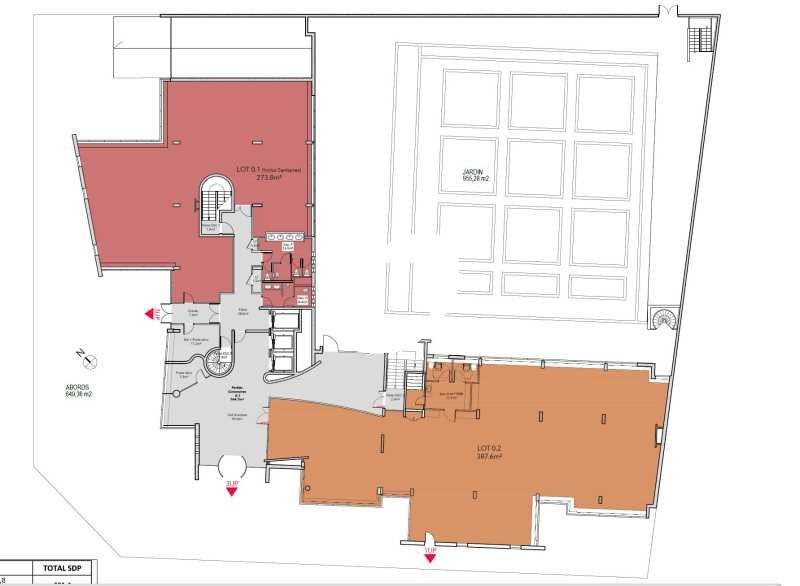 Vente bureaux 1877 m² divisibles à partir de 346 m²