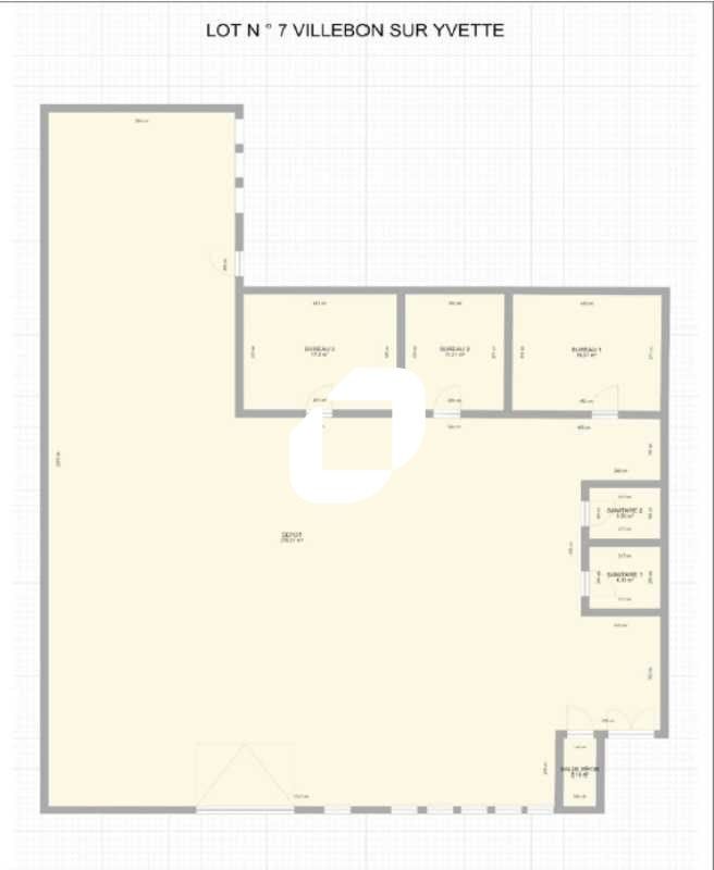 Location entrepots 970 m² non divisibles