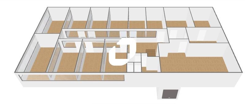 Location bureaux 328 m² non divisibles