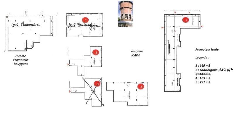 Location locaux commerciaux 297 m² divisibles à partir de 100 m²