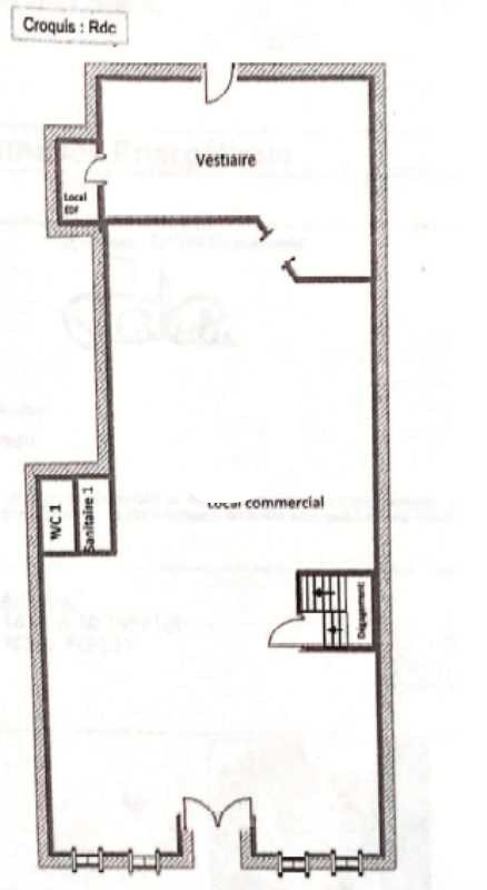 Location locaux commerciaux 203 m² non divisibles