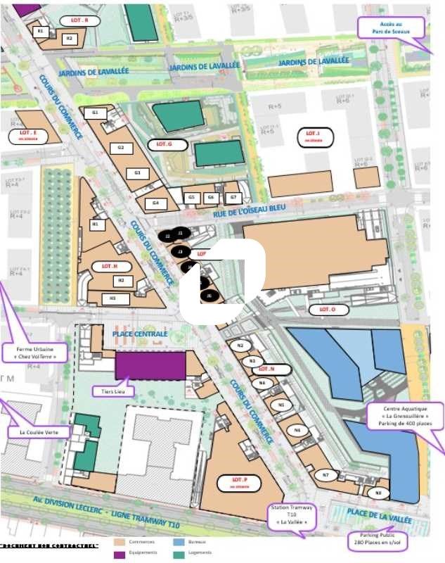 Location locaux commerciaux 4211 m² divisibles à partir de 85 m²