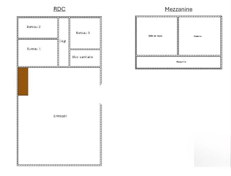 Location entrepots 421 m² non divisibles