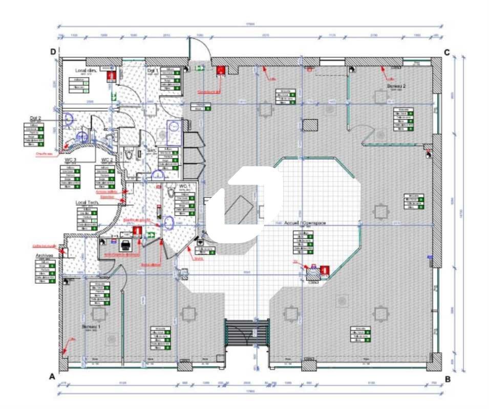 Vente locaux commerciaux 249 m² non divisibles