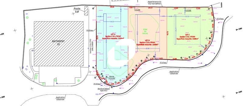 Vente entrepots 996 m² divisibles à partir de 166 m²