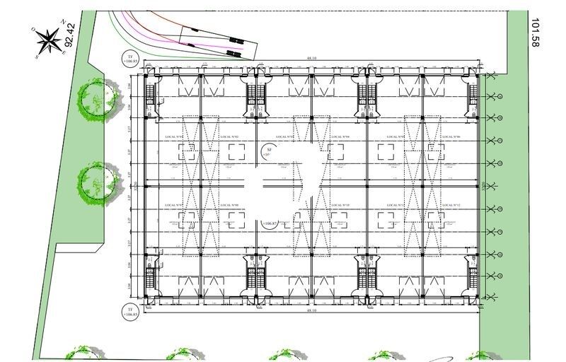 Vente entrepots 996 m² divisibles à partir de 166 m²