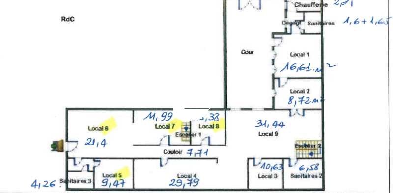 Vente bureaux 288 m² non divisibles