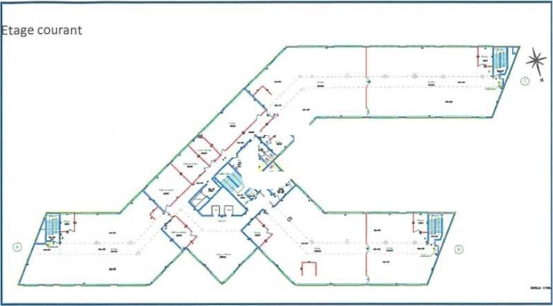 Location bureaux 2704 m² divisibles à partir de 598 m²