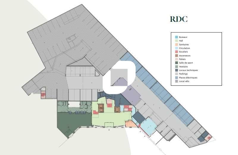 Location bureaux 7493 m² divisibles à partir de 203 m²