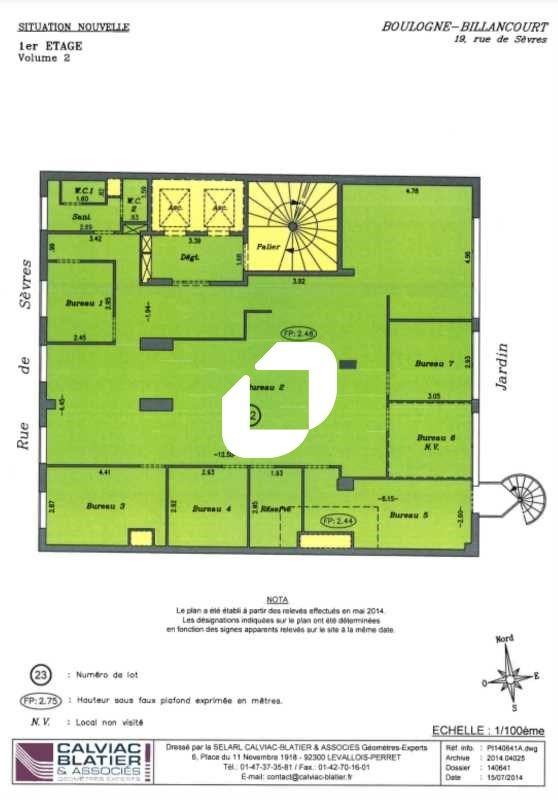 Location bureaux 204 m² divisibles à partir de 24 m²