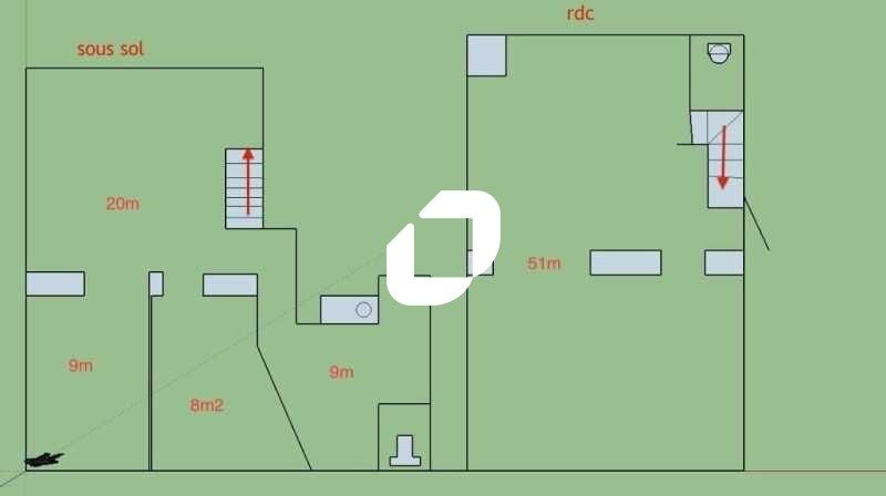 Vente locaux commerciaux 97 m² non divisibles