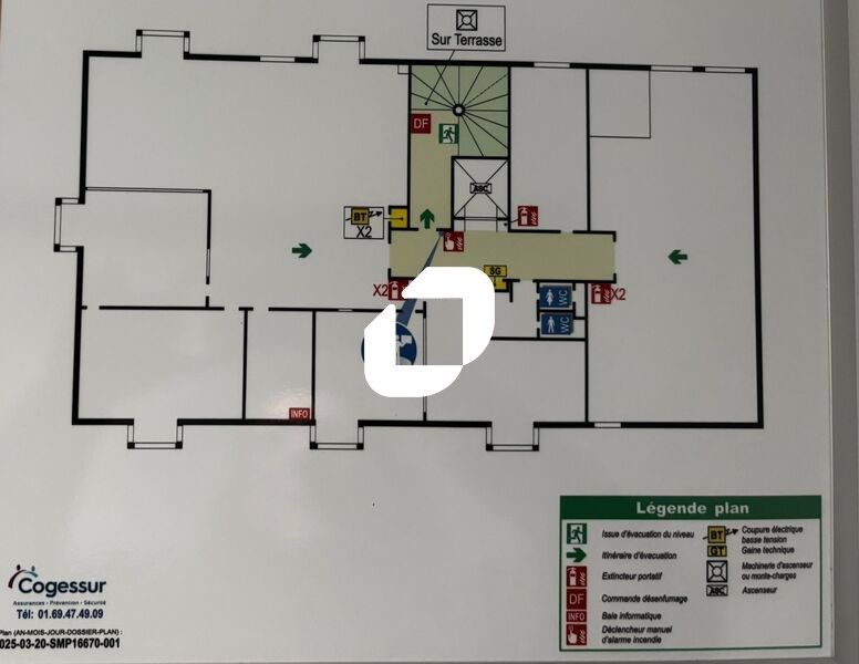 Location bureaux 249 m² non divisibles
