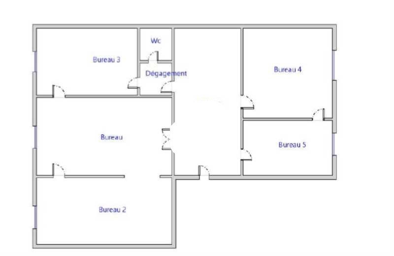 Location bureaux 80 m² non divisibles