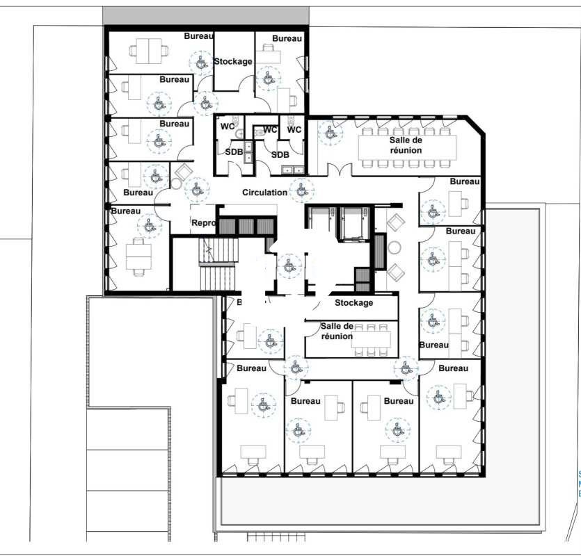 Location bureaux 1102 m² divisibles à partir de 181 m²